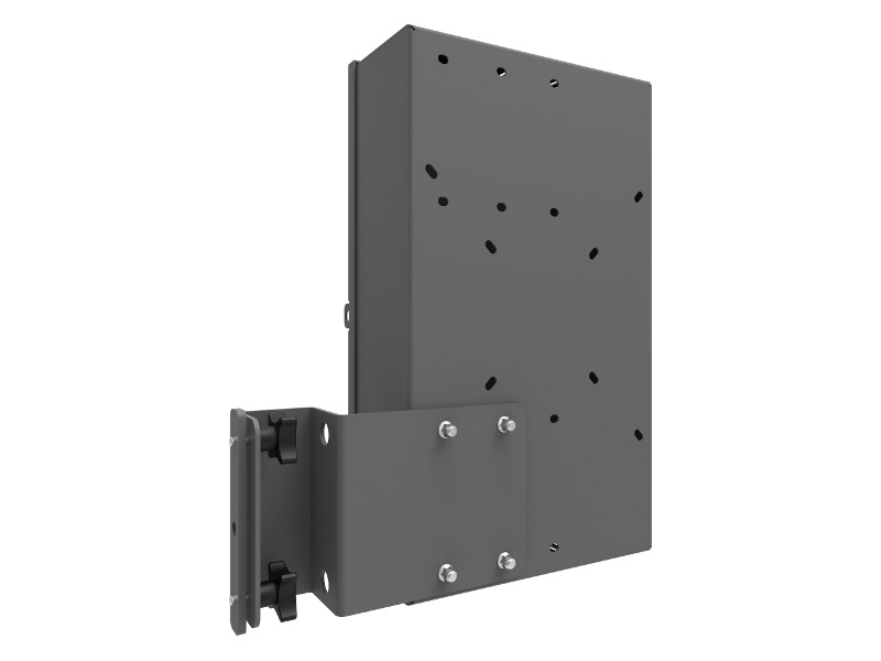 SmartMetals Zubehör abschließbares Mini PC / Thin-Client Gehäuse Rückseite