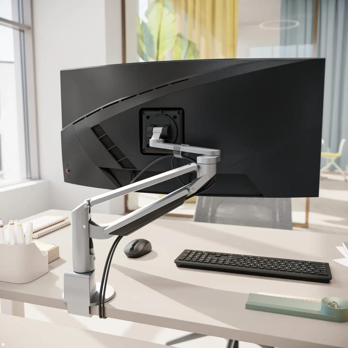 Novus Clu Plus Monitorhalterung ohne Befestigung (991+3109+000), silber, VESA Monitorhalter bis 50 Zoll