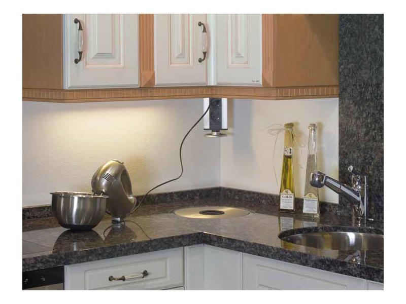 EVOline Port Steckdose 3-fach mit 2x USB Charger, Hängeschrank EVOline Port Steckdose 3-fach mit 2x USB Charger, Hängeschrank