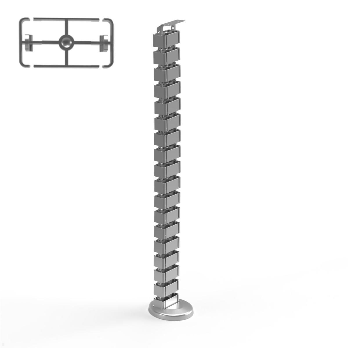 TecLines TKF001S Kabelführung für Steh-Sitz Tisch 128,5 cm, silber TecLines TKF001S Kabelführung für Steh-Sitz Tisch 128,5 cm, silber