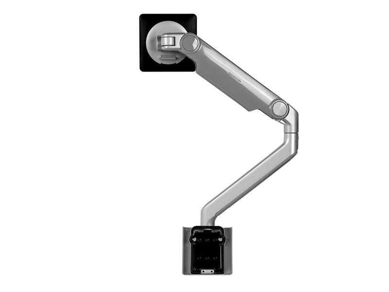 Humanscale M2.1 Monitor Wandhalterung, schräg, silber (M21HMSBTB) Rückansicht