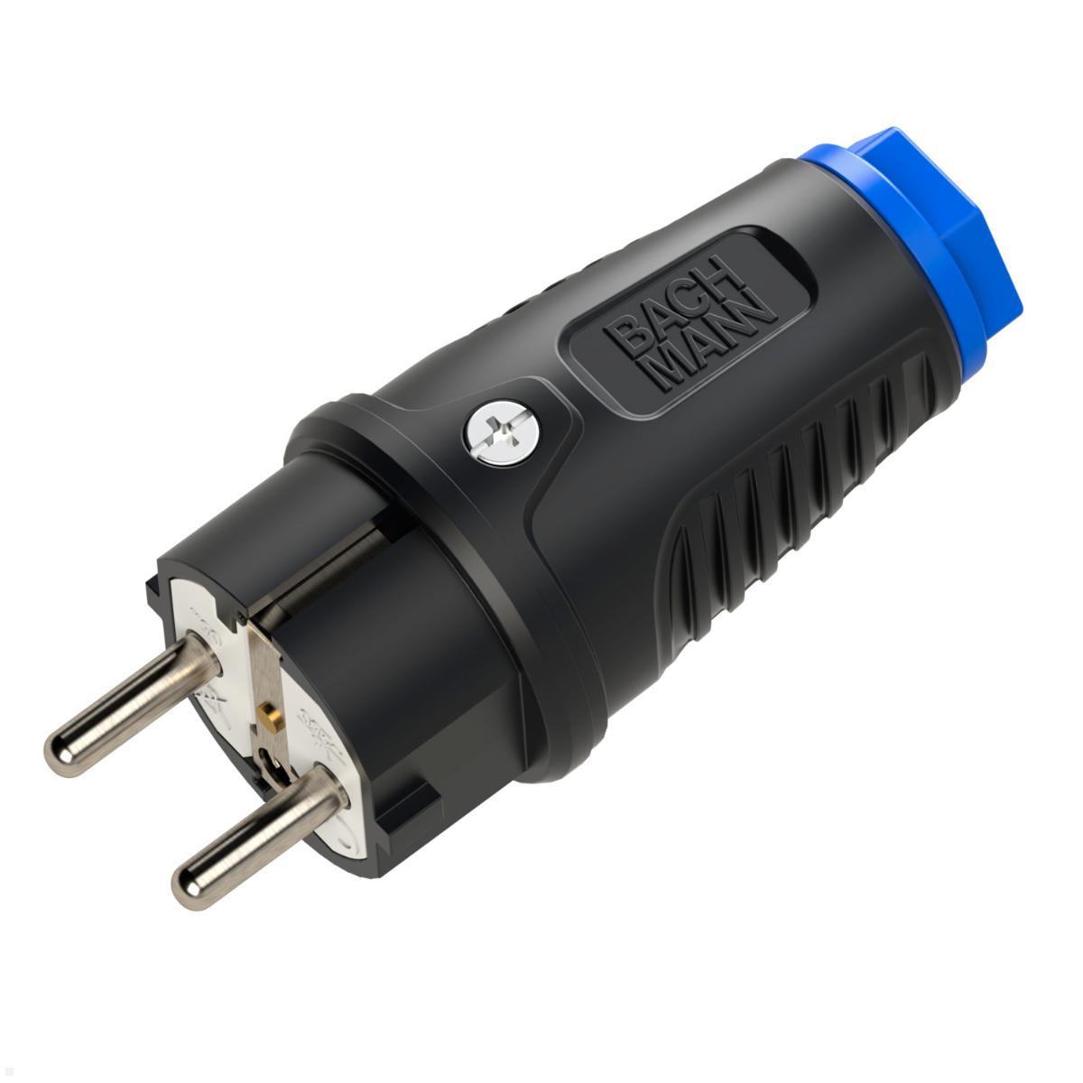 Bachmann Schutzkontaktstecker CEE7/7, Gummi (BM0017342) Bachmann Schutzkontaktstecker CEE7/7, Gummi (BM0017342)