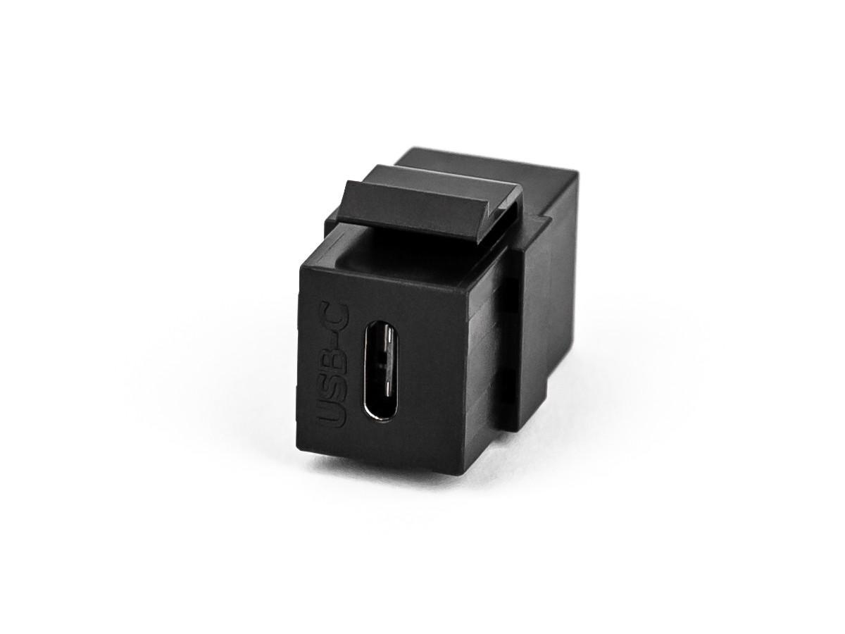 TecLines TKM003B USB-C 3.1 Keystone Modul, schwarz TecLines TKM003B USB-C 3.1 Keystone Modul, schwarz