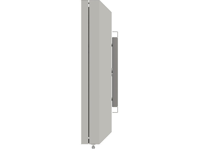 SmartMetals Indoor Gehäuse Wandhalter für Display 65 Zoll Querformat side