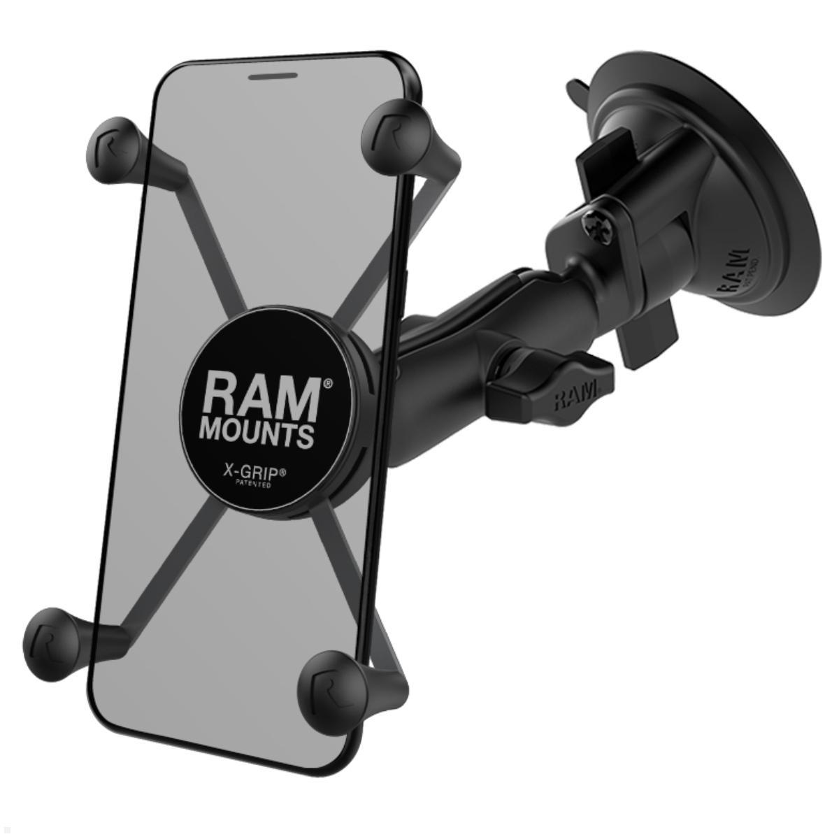 RAM Mounts X-Grip Saugnapf Phablet Halterung mit B-Kugel (RAM-B-166-UN10U), schwarz RAM Mounts X-Grip Saugnapf Phablet Halterung mit B-Kugel (RAM-B-166-UN10U), schwarz