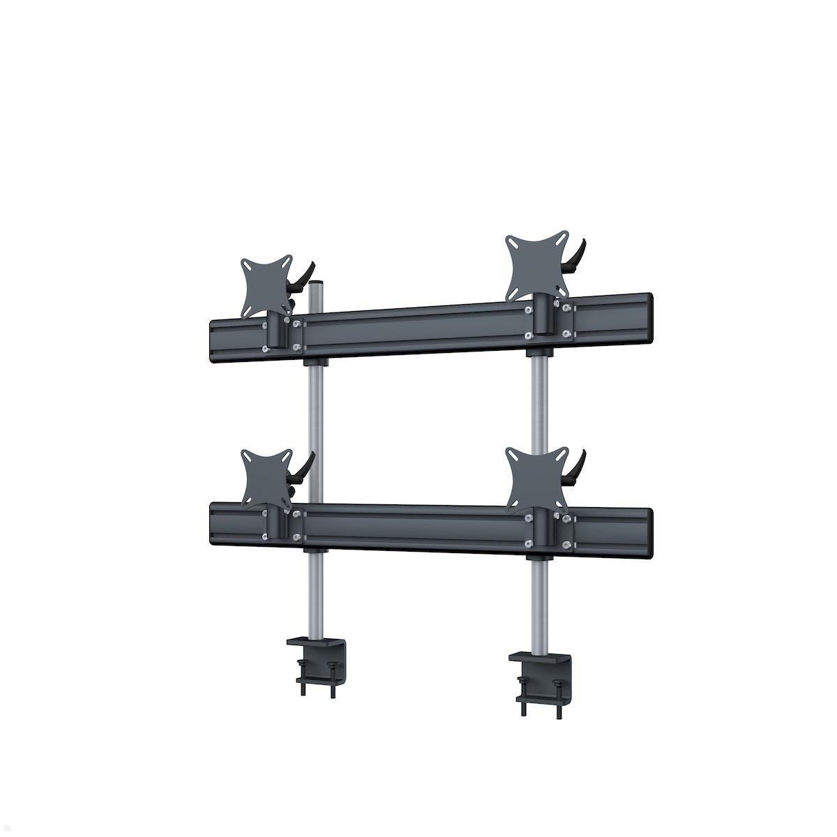 SMS Multi Control Dual Clamp Multi-Monitor-Halterung Alu/Weiß