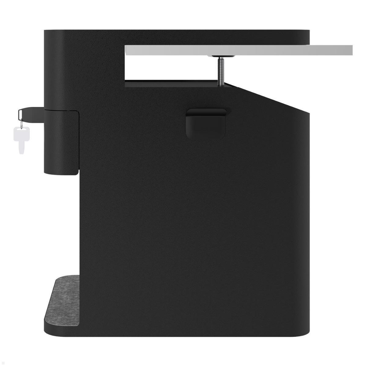 Dataflex Bento Desktop Locker 503 Untertisch Schrank mit Tischklemme (45.503), schwarz Seitenansicht Dataflex Bento Desktop Locker 503 Untertisch Schrank mit Tischklemme (45.503), schwarz Seitenansicht