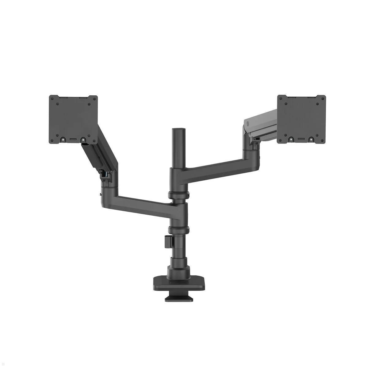 Vogels Essential M3032B Dual Monitor Tischhalterung höhenverstellbar 49 cm, schwarz, ergonomischer Doppel-Monitorarm