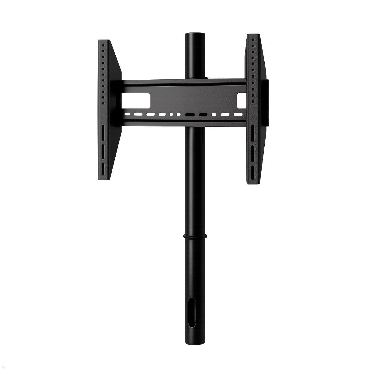 MonLines Einbau TV Halterung drehbar mit Säule für Sideboard, Säulenhalterung