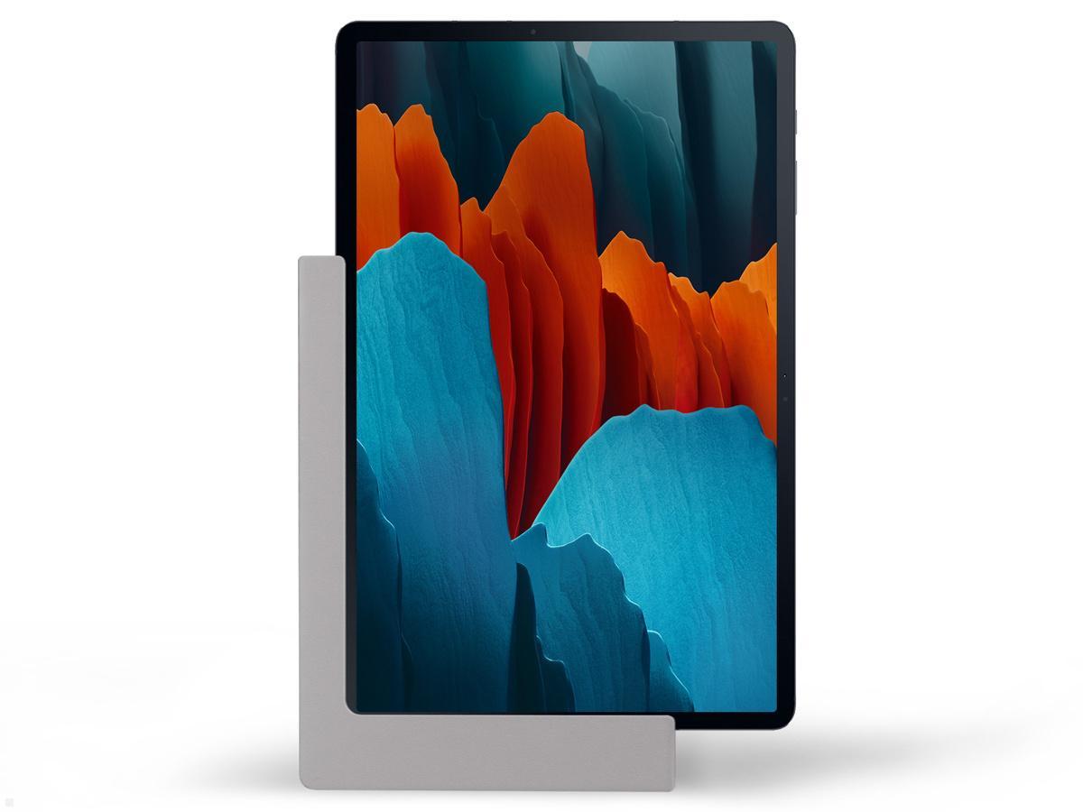 TabLines TWP007S Wandhalterung für Samsung Tab S7 11.0, silber, Hochformat TabLines TWP007S Wandhalterung für Samsung Tab S7 11.0, silber, Hochformat