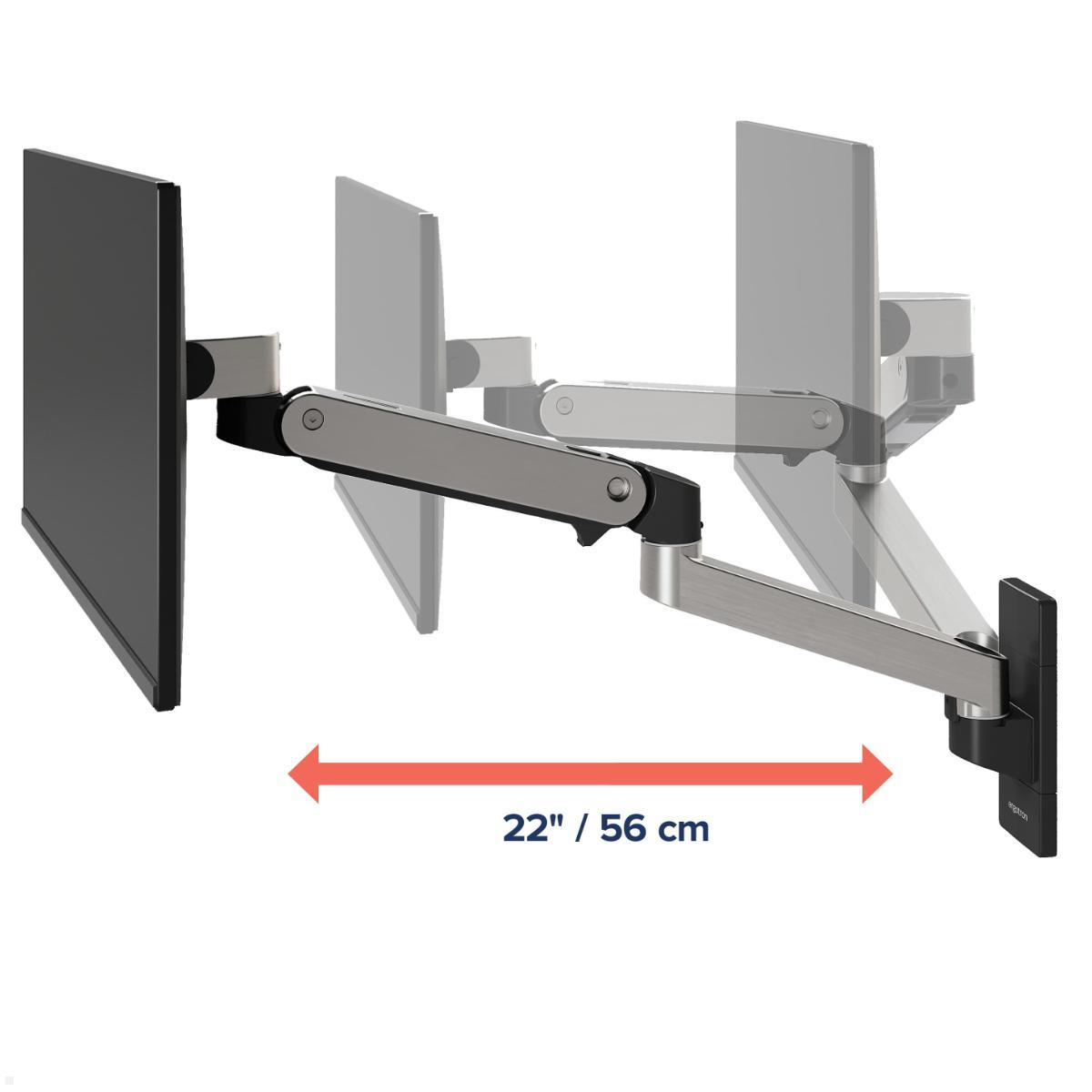 Ergotron LX Pro Monitor Wandhalterung schwenkbar bis 34 Zoll, Aluminium (45-683-026), Schwenkarm Bildschirm