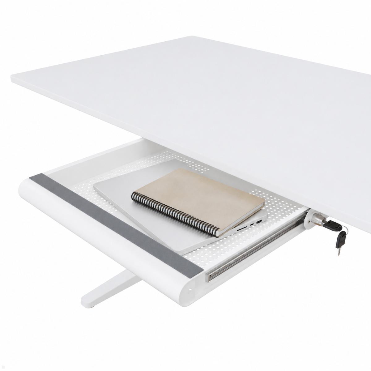 Dataflex Laptop/Notebook Sicherheits Schublade abschliessbar (20.620), weiss, Laptop-Schublade