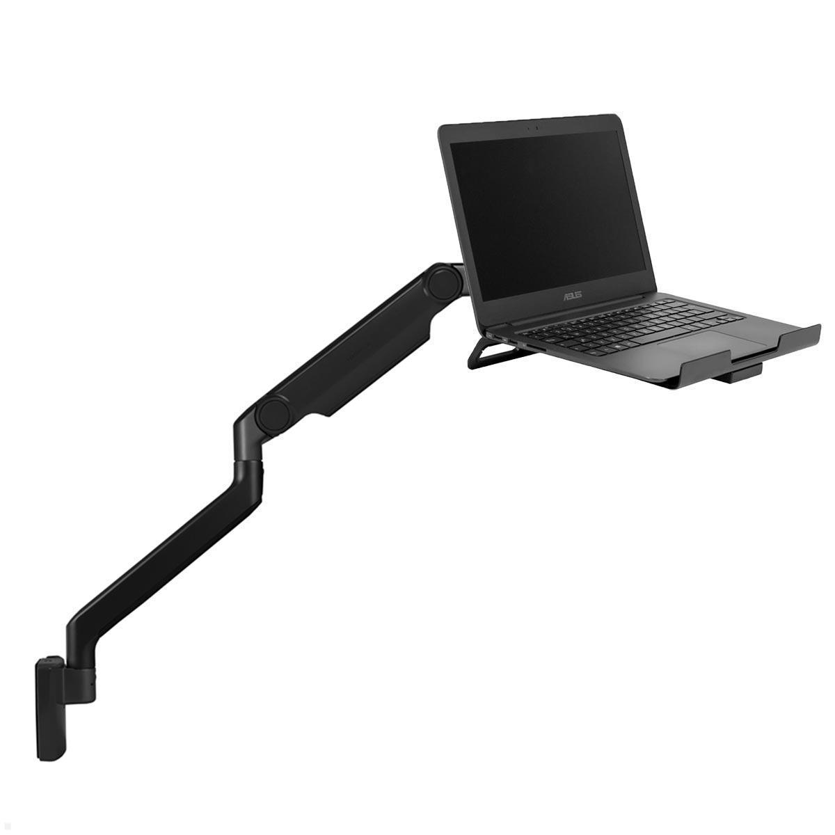 Humanscale M2.1 Laptop Wandhalterung mit Schwenkarm schräg, schwarz Humanscale M2.1 Laptop Wandhalterung mit Schwenkarm schräg, schwarz