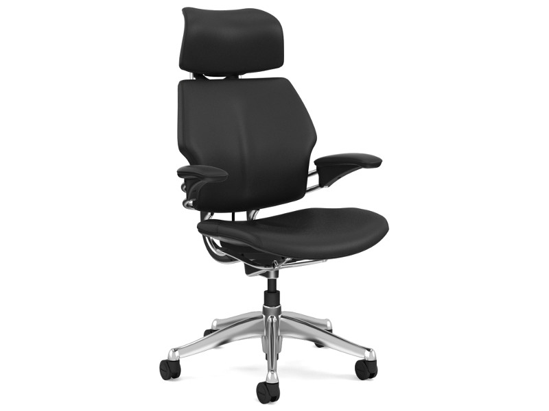 Humanscale Bürostuhl Leder Freedom Headrest F211AQ111N schwarz Humanscale Bürostuhl Leder Freedom Headrest F211AQ111N schwarz