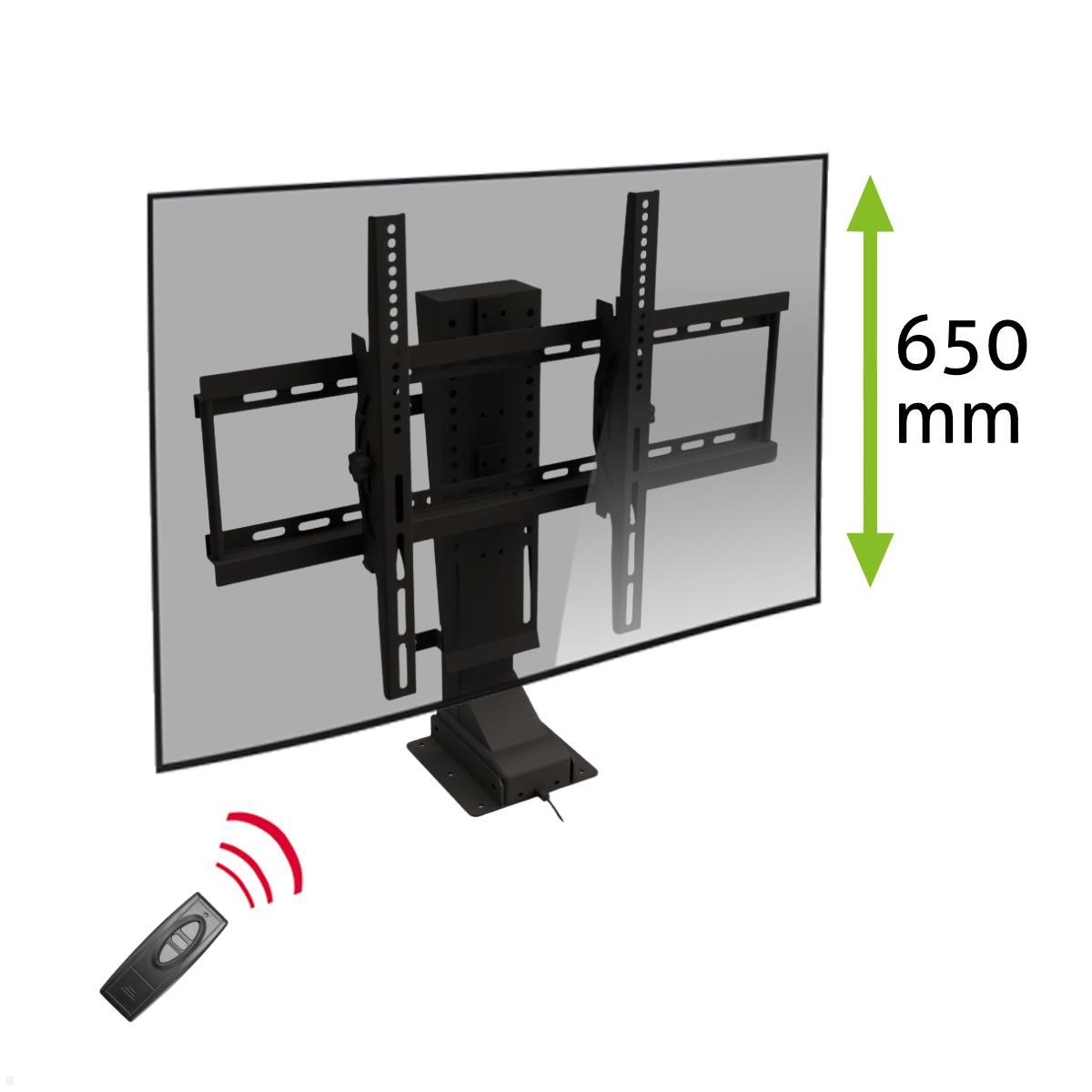 MonLines MLS039B Einbau TV Lift bis 60 kg, 620-1270 mm Hub, schwarz