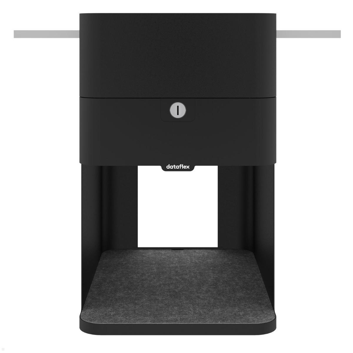 Dataflex Bento Desktop Locker 503 Untertisch Schrank mit Tischklemme (45.503), schwarz  Frontansicht Dataflex Bento Desktop Locker 503 Untertisch Schrank mit Tischklemme (45.503), schwarz  Frontansicht