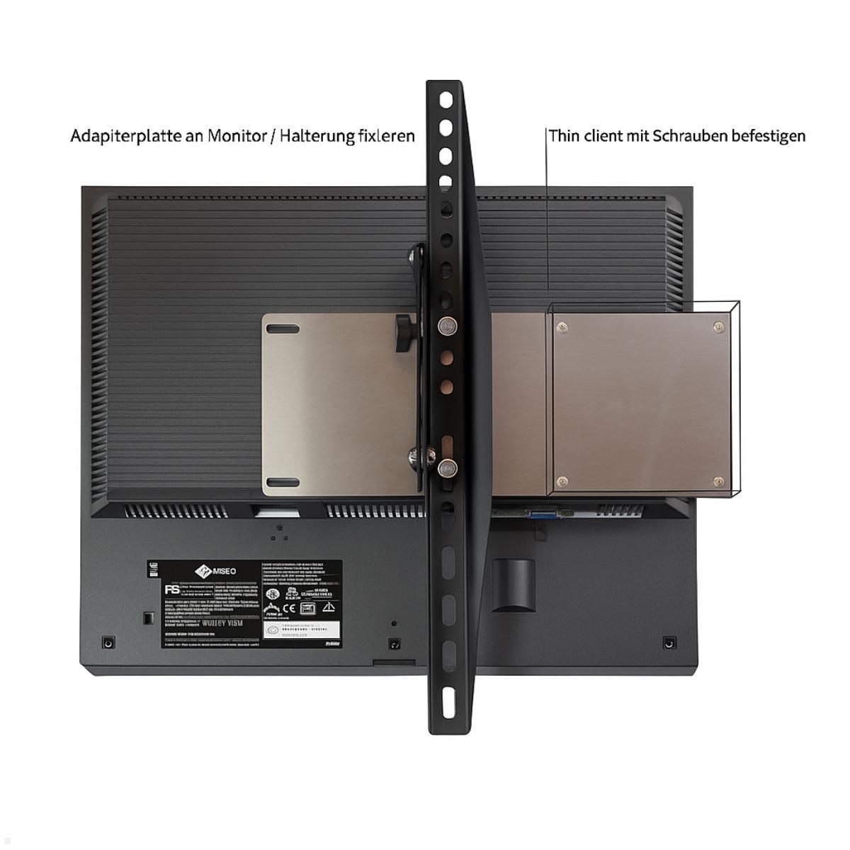 MonLines V010S VESA 100x100 Adapter für Thin Client, Anwendungsbeispiel