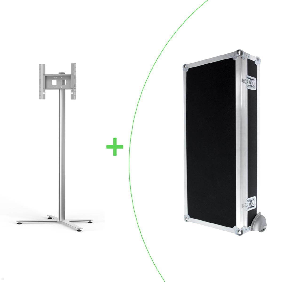 SMS Messekit Monitorständer Icon FM T 1800 (2-teilig) + Transportcase, silber SMS Messekit Monitorständer Icon FM T 1800 (2-teilig) + Transportcase, silber