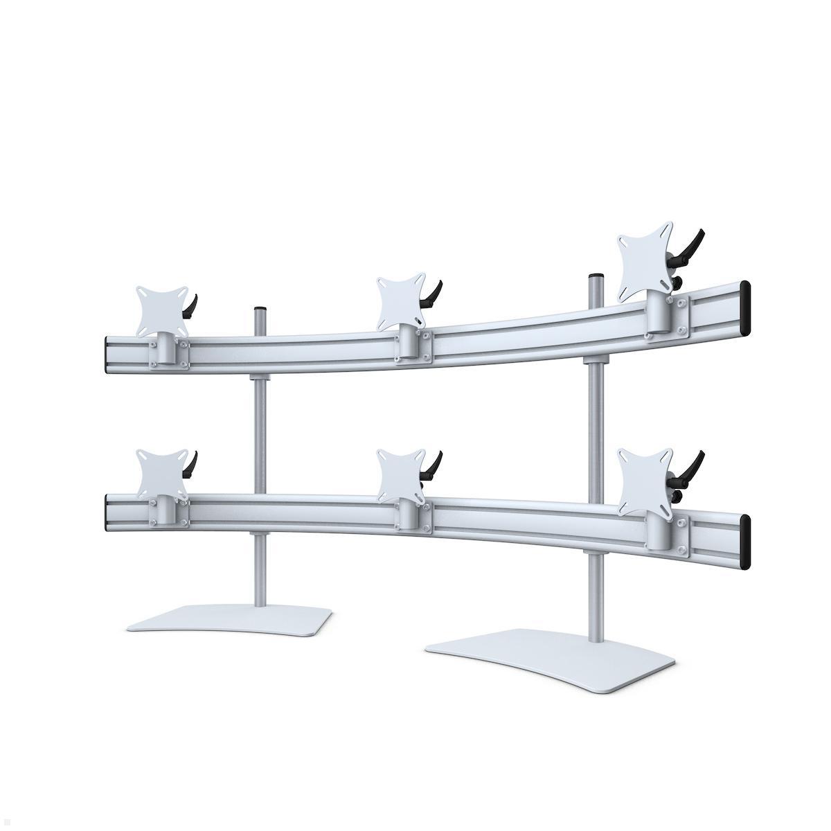 MonLines MTH300G Para 3+3 Monitor Tischhalter Standfuß bis 32 Zoll, grau MonLines MTH300G Para 3+3 Monitor Tischhalter Standfuß bis 32 Zoll, grau