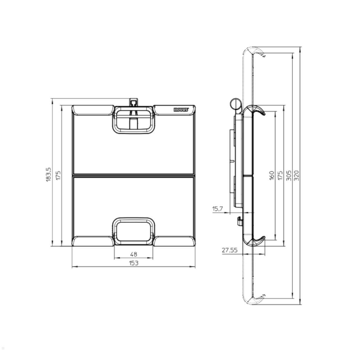 Novus Zubehör MY tab Tablet Halterung an VESA (911+4005+100),anthrazit, Smart Home
