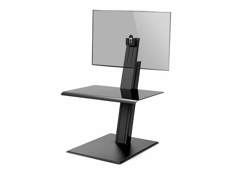 Humanscale QuickStand Eco Single Steh-Sitz Arbeitsplatz, schwarz Humanscale QuickStand Eco Single Steh-Sitz Arbeitsplatz, schwarz
