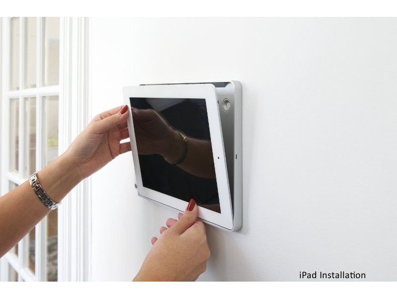 basalte eve iPad Pro Wandhalter weiß diebstahlsicher Montage