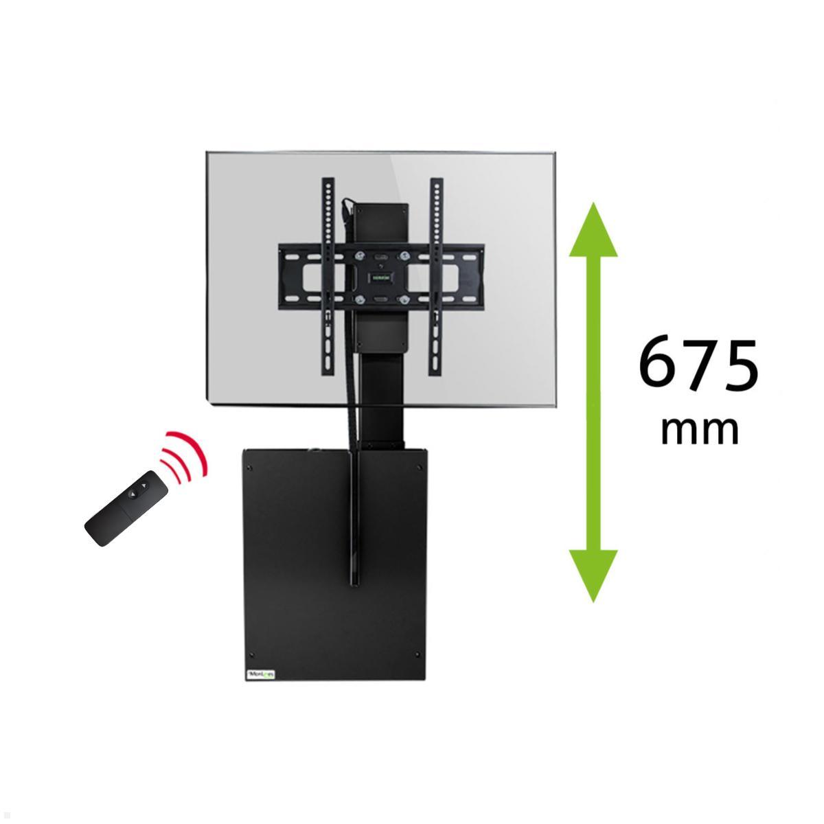 MonLines MLE675B TV Lift  Wandhalterung elektrisch mit Einhausung, 675mm, schwarz