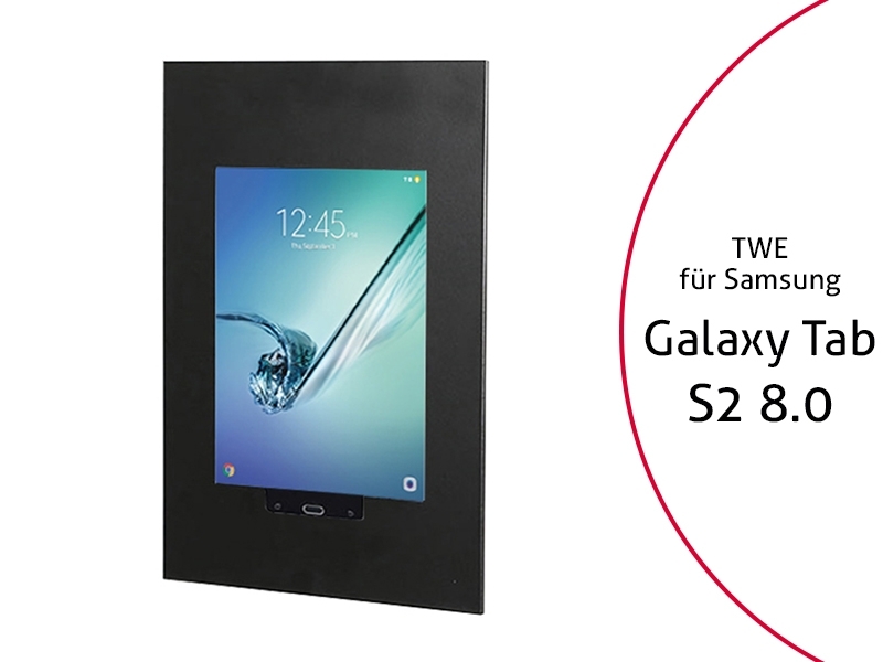 TabLines TWE013B Tablet Wandeinbau für Samsung Tab S2 8.0 HB, schwarz TabLines TWE013B Tablet Wandeinbau für Samsung Tab S2 8.0 HB, schwarz