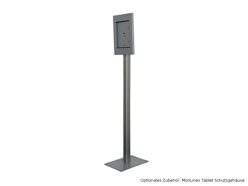 TabLines TBS001 Tablet Bodenständer  mit Neigungsfunktion, silber