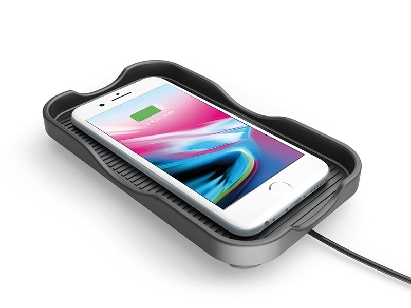 miniBatt MB-PHBOX kabelloses Qi-Ladegerät für Fahrzeuge Silikonoberfläche