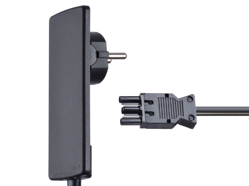 EVOline PlugFix mit GST18 Steckverbinder front flacher Stecker Flachstecker