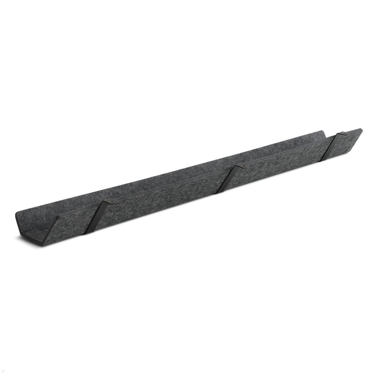 APTO FELT Cabletray Filz Kabelkanal Schreibtisch 1150 mm, anthrazit