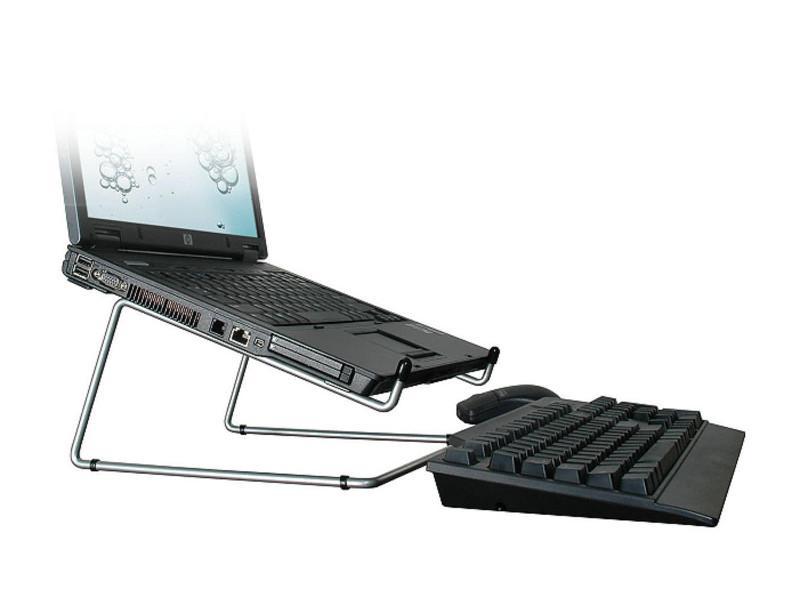 R-Go Steel Office Laptopständer RGOSC020 mit Tastaturablage ergonomische Höhe R-Go Steel Office Laptopständer RGOSC020 mit Tastaturablage ergonomische Höhe