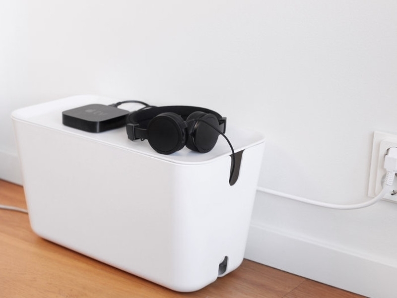 Bosign Kabel Organiser Hideaway XXL, weiß Anwendung Bosign Kabel Organiser Hideaway XXL, weiß Anwendung