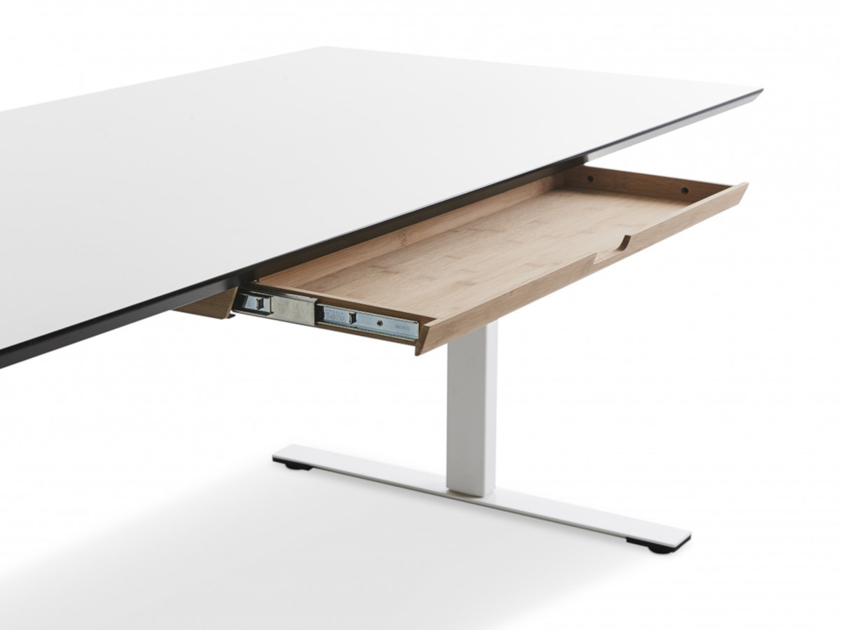 TecLines TUS013K ausziehbare Unterbau Schublade L mit Einsatz, Bambus klarlackiert Anwendung Schreibtisch TecLines TUS013K ausziehbare Unterbau Schublade L mit Einsatz, Bambus klarlackiert Anwendung Schreibtisch