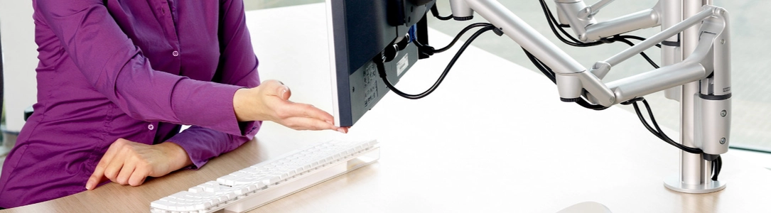 Durchtisch Tischhalterung für 10-36 Zoll Bildschirme, Monitorhalterung Durchtisch Tischhalterung für 10-36 Zoll Bildschirme, Monitorhalterung