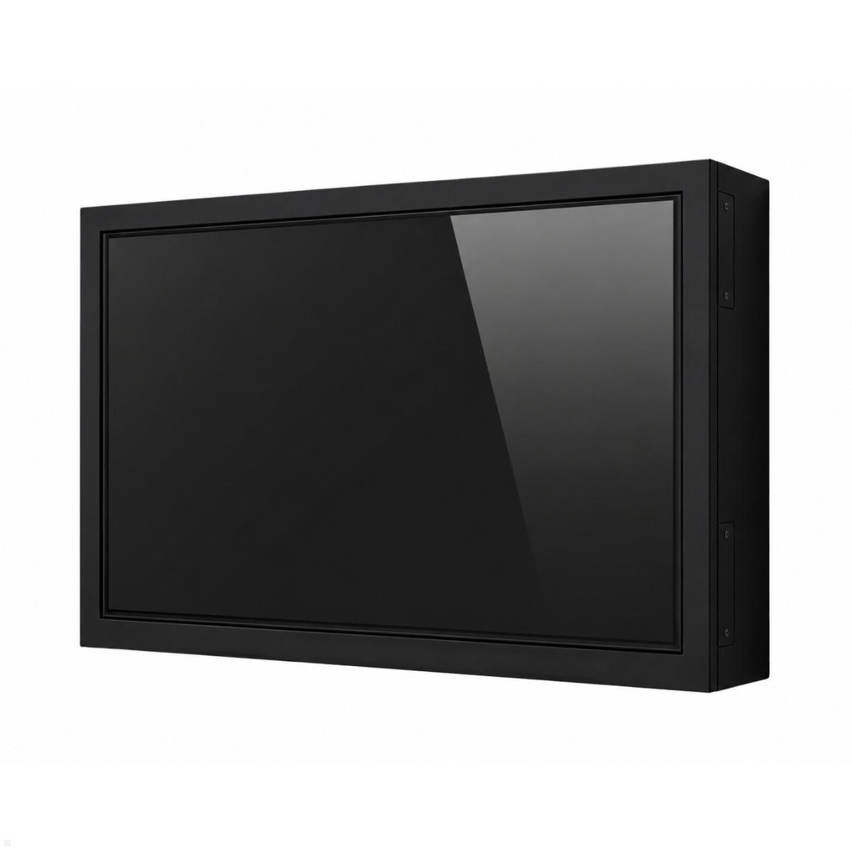 MonLines MBGM98 Brandschutzgehäuse mit 98" Monitor, schwarz, Brandschutzgehäuse Monitor
