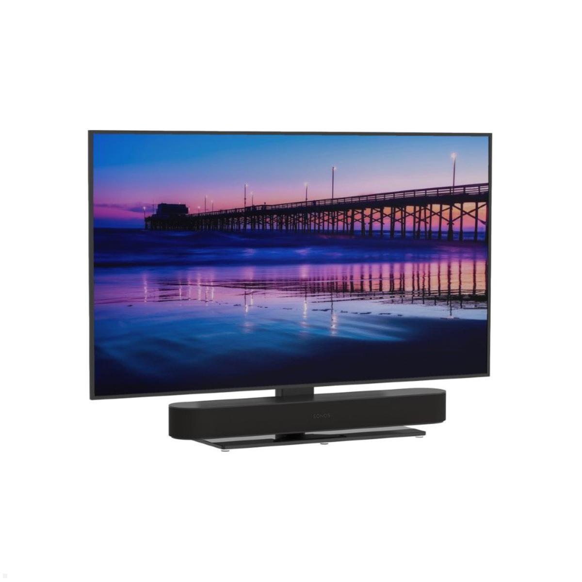 Cavus CAVTSMB TV Tischständer drehbar 37-43" mit Soundbarhalter Sonos Beam Beispiel Cavus CAVTSMB TV Tischständer drehbar 37-43" mit Soundbarhalter Sonos Beam Beispiel
