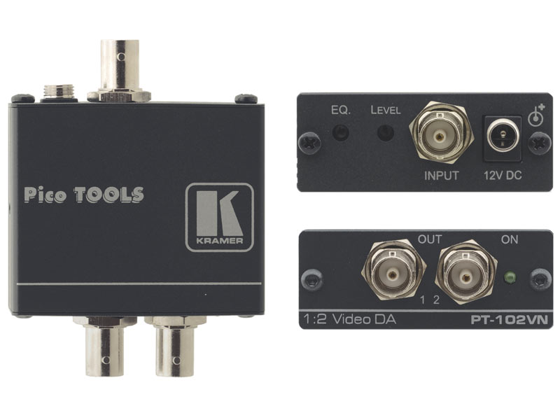 Kramer PT-102VN 1:2 Composite Video Verteilverstärker Kramer PT-102VN 1:2 Composite Video Verteilverstärker