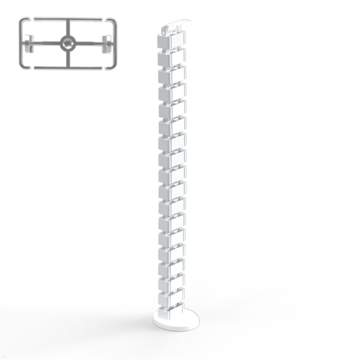 TecLines TKF001W Kabelführung für Steh-Sitz Tisch 128,5 cm, weiß TecLines TKF001W Kabelführung für Steh-Sitz Tisch 128,5 cm, weiß