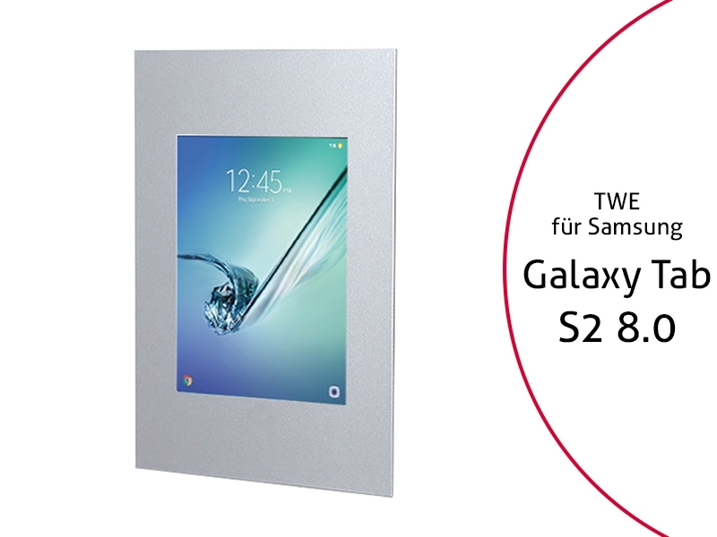TabLines TWE015S Tablet Wandeinbau für Samsung Tab S2 8.0, Silber TabLines TWE015S Tablet Wandeinbau für Samsung Tab S2 8.0, Silber