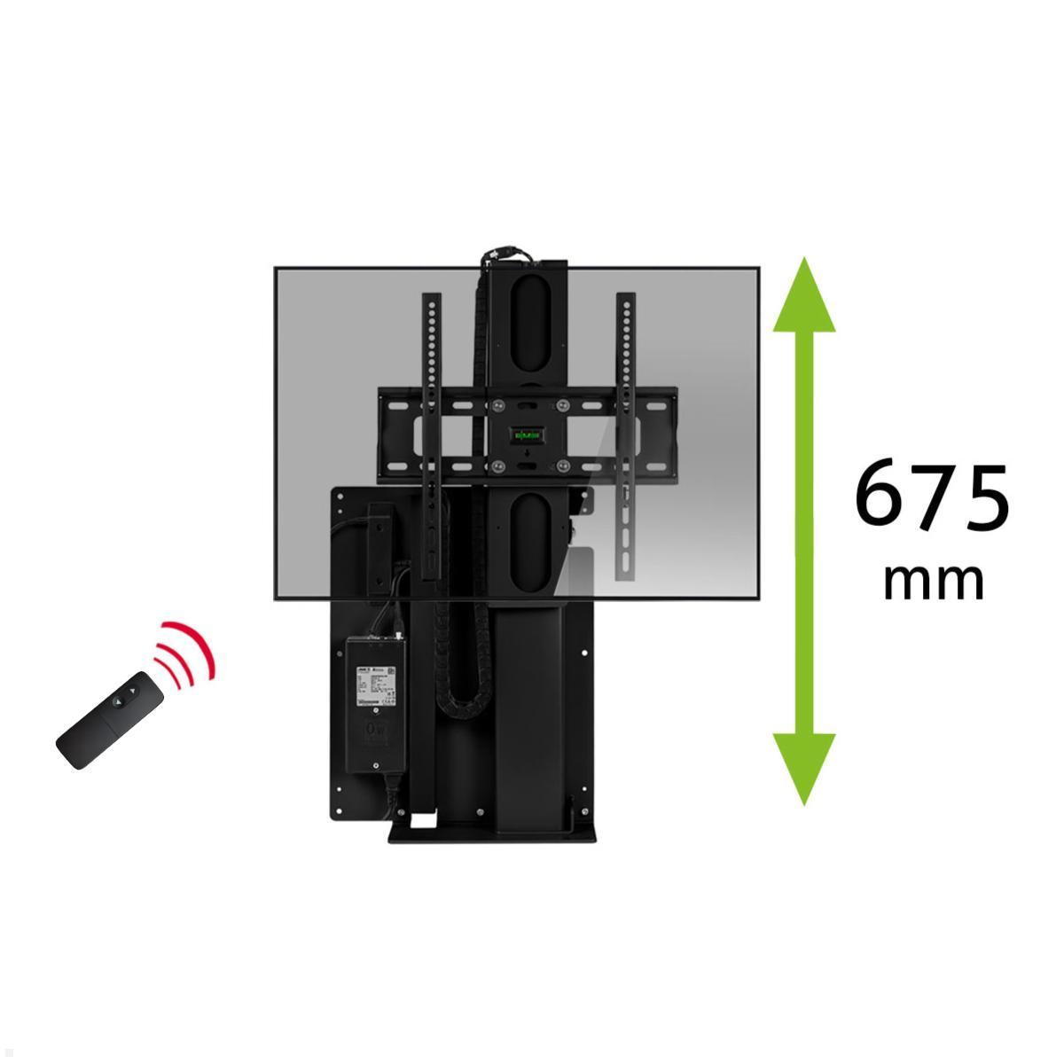 MonLines MLS675B TV Lift Standfuß elektrisch, 675mm, schwarz MonLines MLS675B TV Lift Standfuß elektrisch, 675mm, schwarz