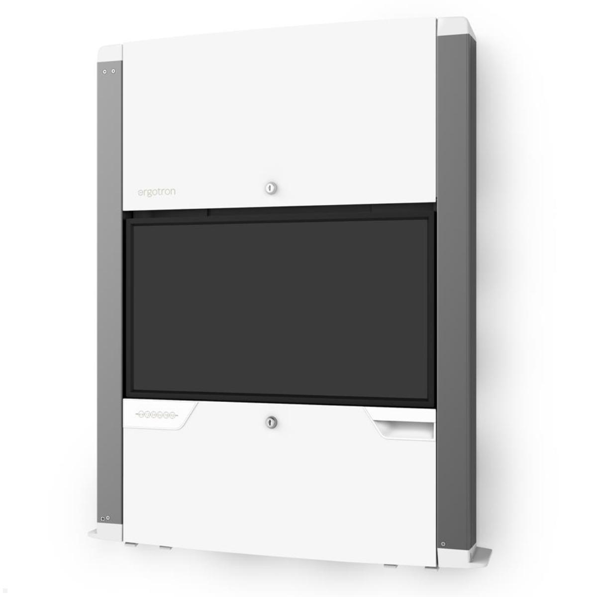Ergotron CareFit PC Wandarbeitsplatz mit Gehäuse, weiß (61-367-030), geschlossen Ergotron CareFit PC Wandarbeitsplatz mit Gehäuse, weiß (61-367-030), geschlossen