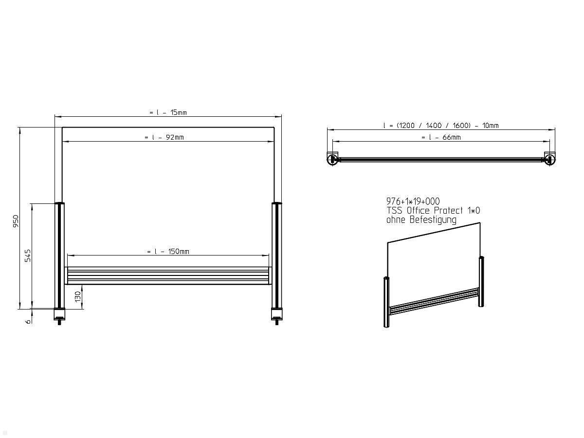 Novus TSS Protect Trennwand Slatwall Maße Novus TSS Protect Trennwand Slatwall Maße