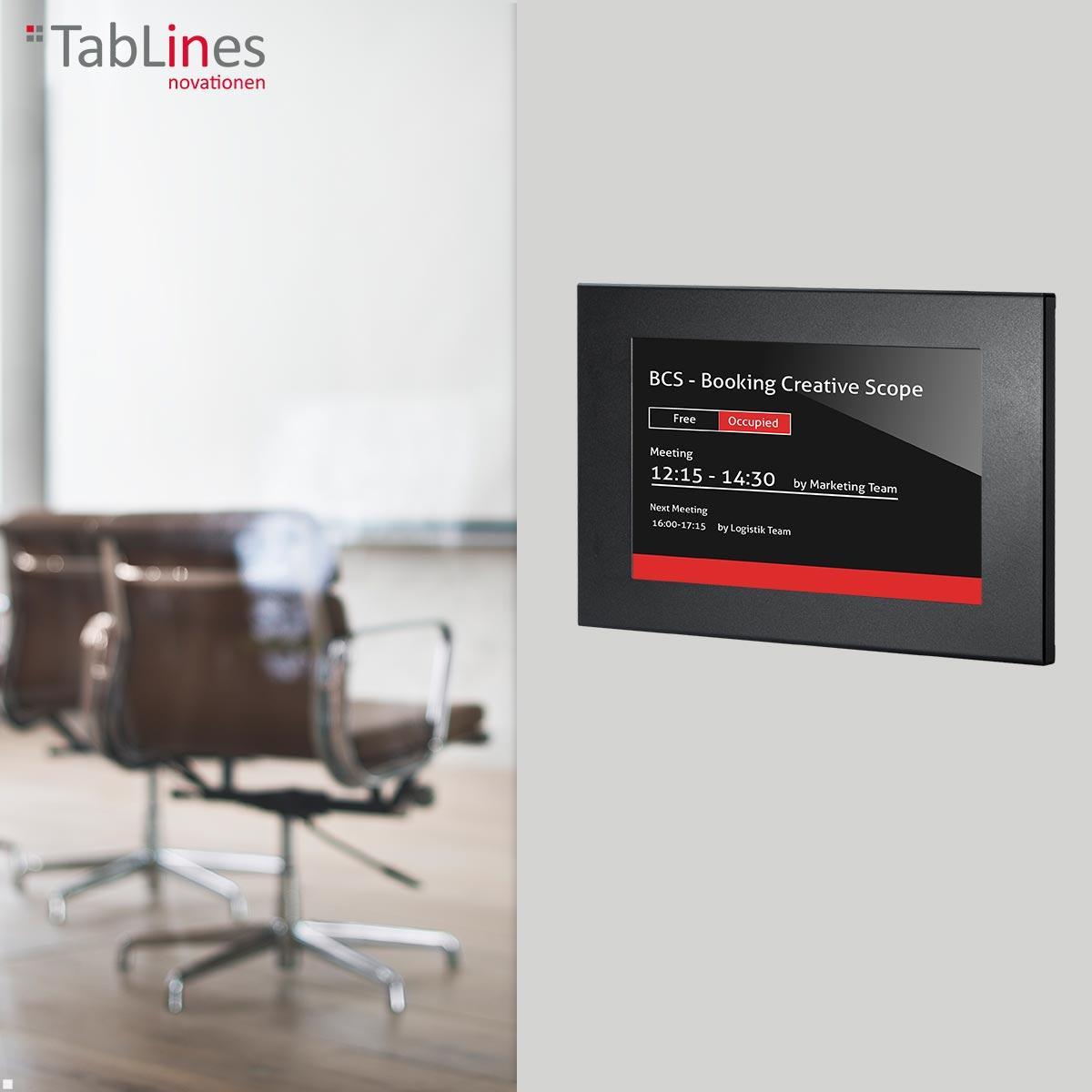 TabLines TSG085B Tablet Schutzgehäuse für Samsung Tab A8 10.5 (2022), schwarz Anwendung Room Manager TabLines TSG085B Tablet Schutzgehäuse für Samsung Tab A8 10.5 (2022), schwarz Anwendung Room Manager