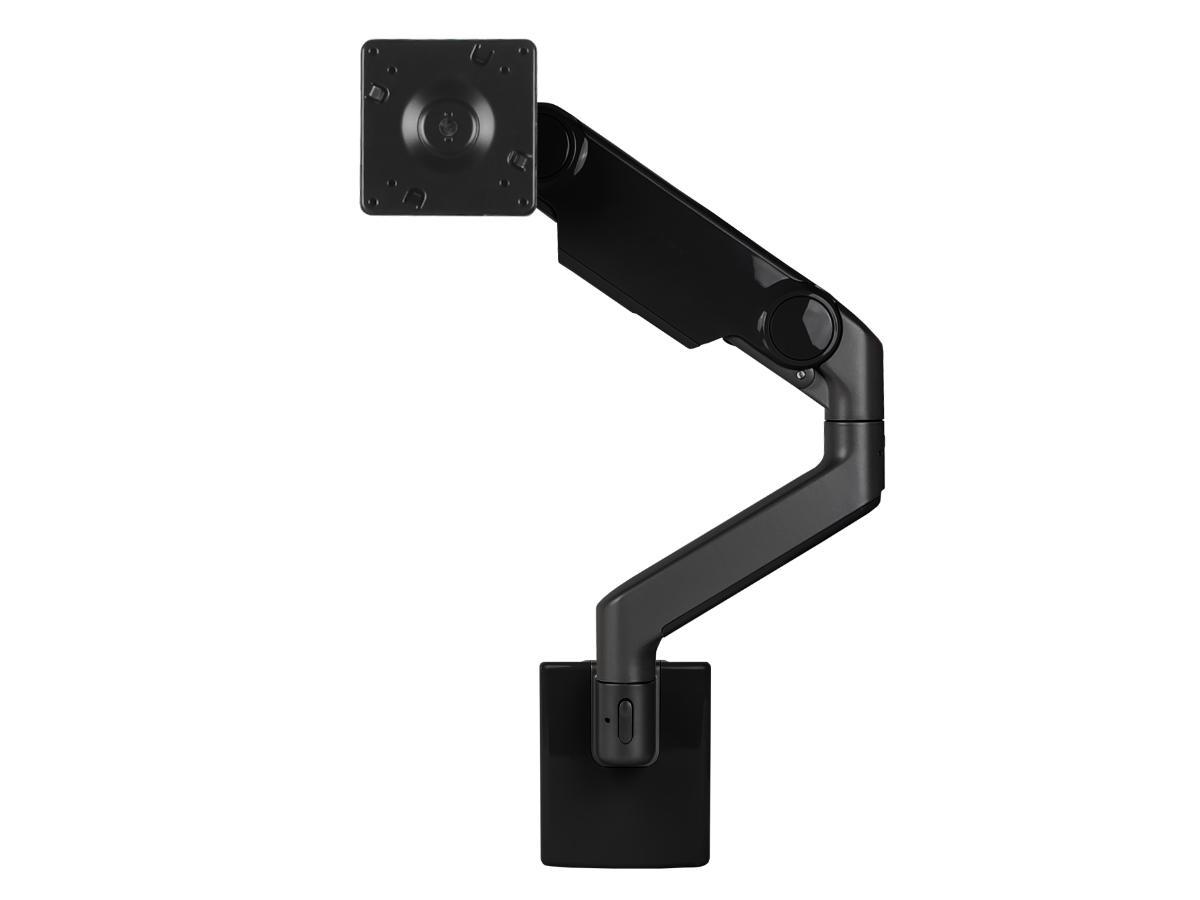 Humanscale M8.1 Monitor Wandhalterung schräg schwarz (M81HMBBTB) Vorderansicht Humanscale M8.1 Monitor Wandhalterung schräg schwarz (M81HMBBTB) Vorderansicht