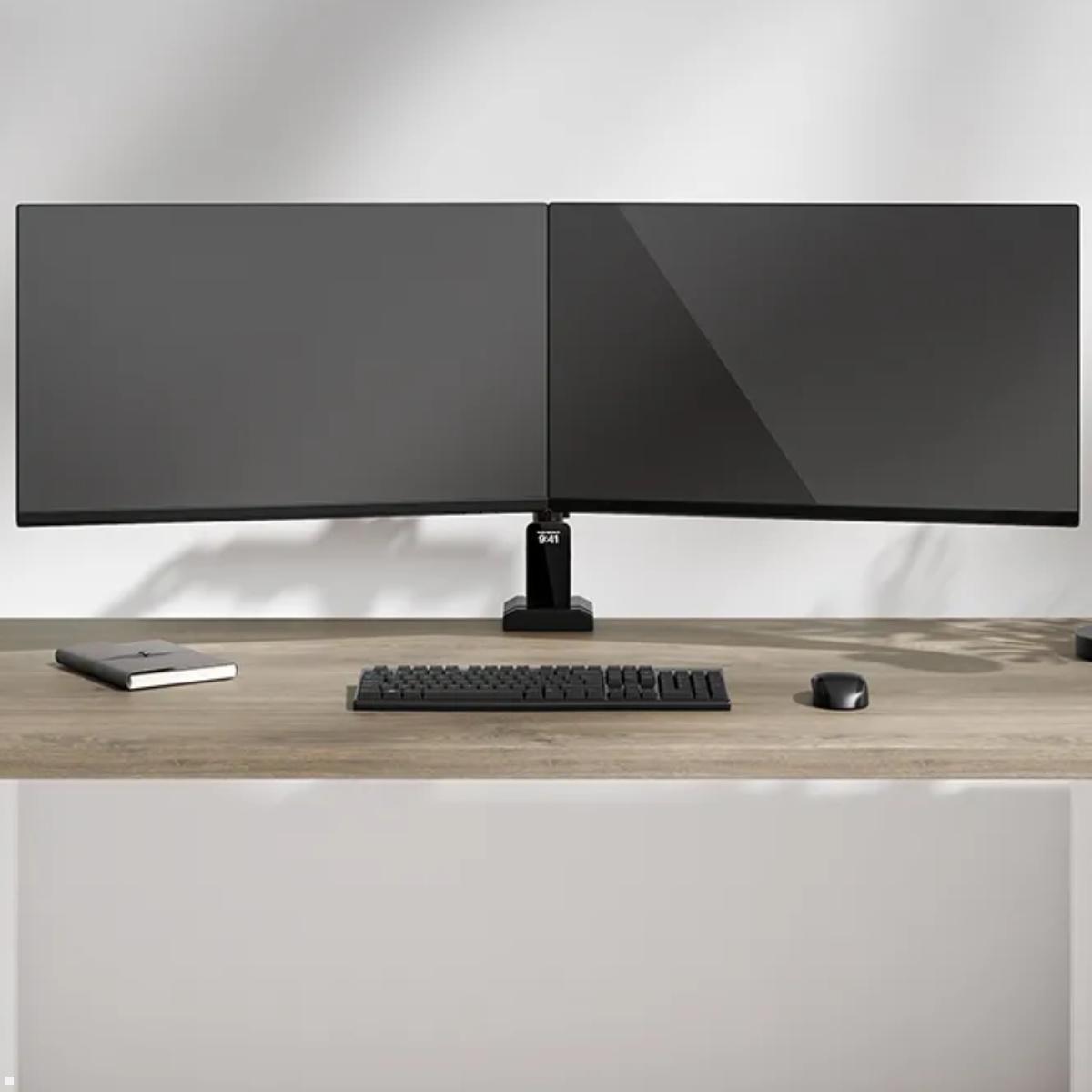 Neomounts NERO DS60-600BL2 Monitorhalter für 2 Monitore, Anwendungsbeispiel