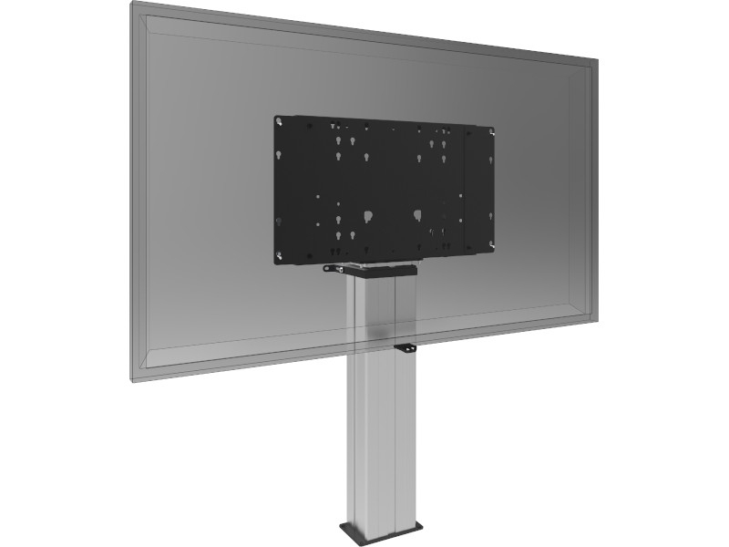 SmartMetals Zubehör Adapter Set VESA 600-400 auf VESA 800-400 für Bodenlifts Montagebeispiel