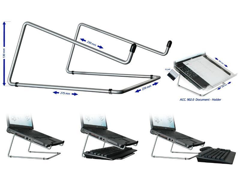 R-Go Steel Office Laptopständer RGOSC020 mit Tastaturablage Maße R-Go Steel Office Laptopständer RGOSC020 mit Tastaturablage Maße