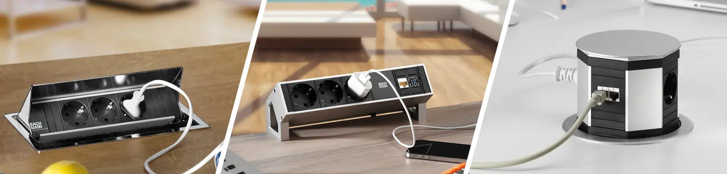 Bachmann Bachmann Steckdosenleiste / versenkbares Anschlussfeld Tisch